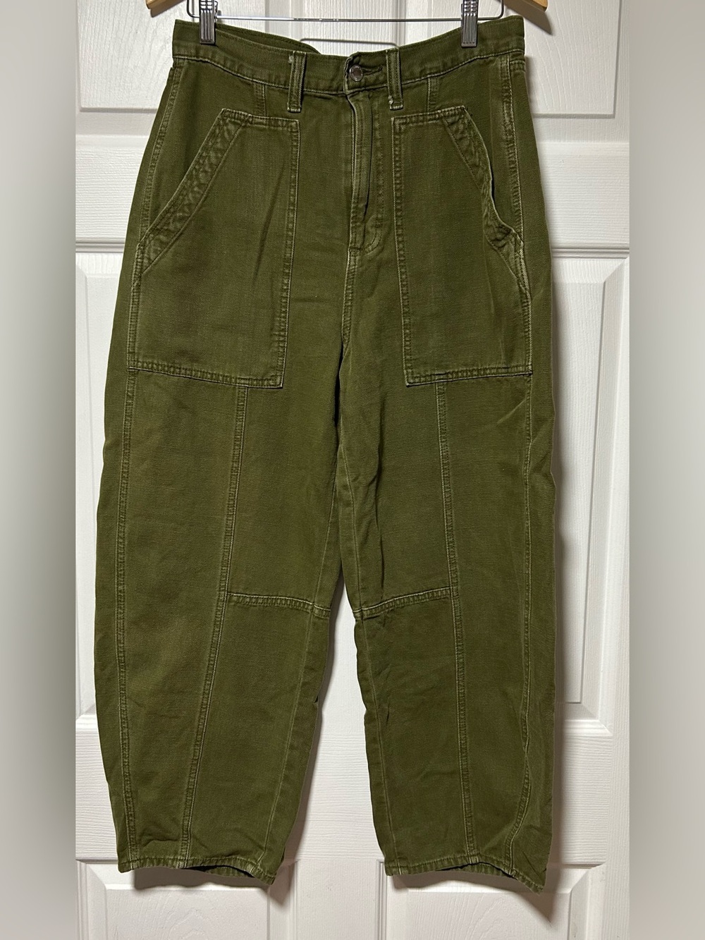 Universal Thread Olive High Rise Barrel Jeans
